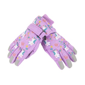 PUCHIKA 女童 滑雪手套 紫色